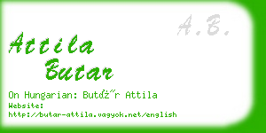 attila butar business card